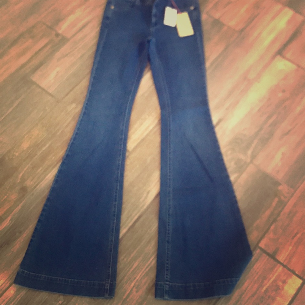 Stella McCartney flare jeans dark denim brand new